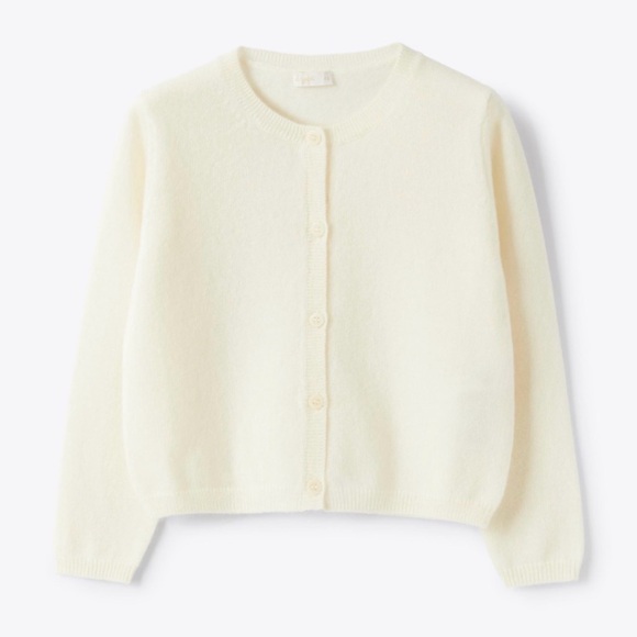 Il Gufo Cream Cashmere Button Up Cardigan SZ Youth Girls 12